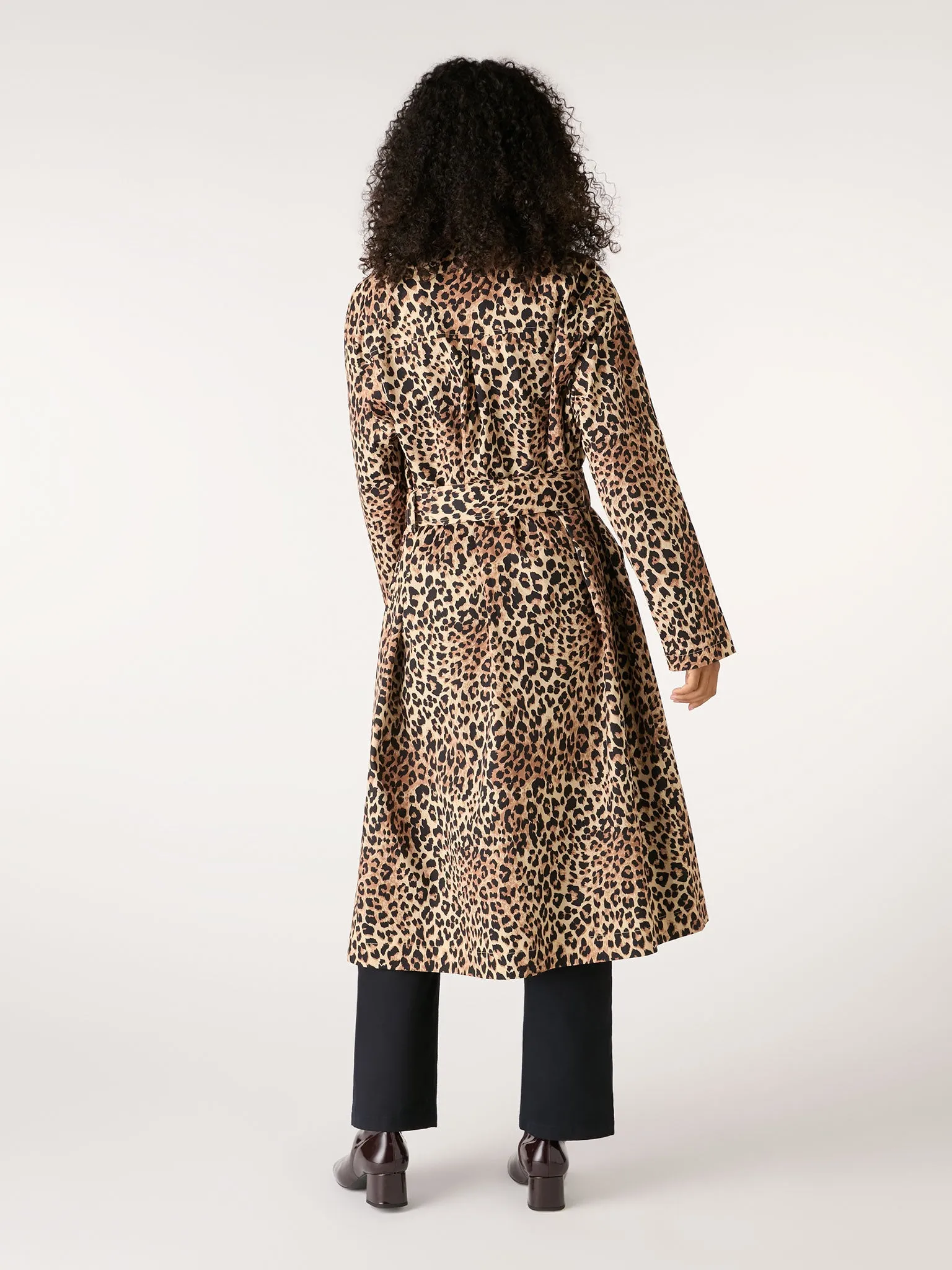 Valencia Cheetah Printed Trench