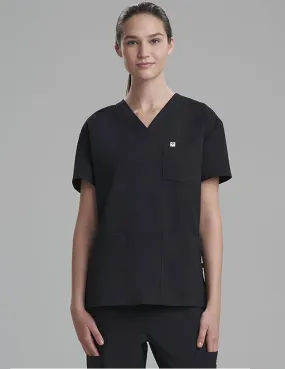 Womens 3-Pocket V-Neck Scrub Top