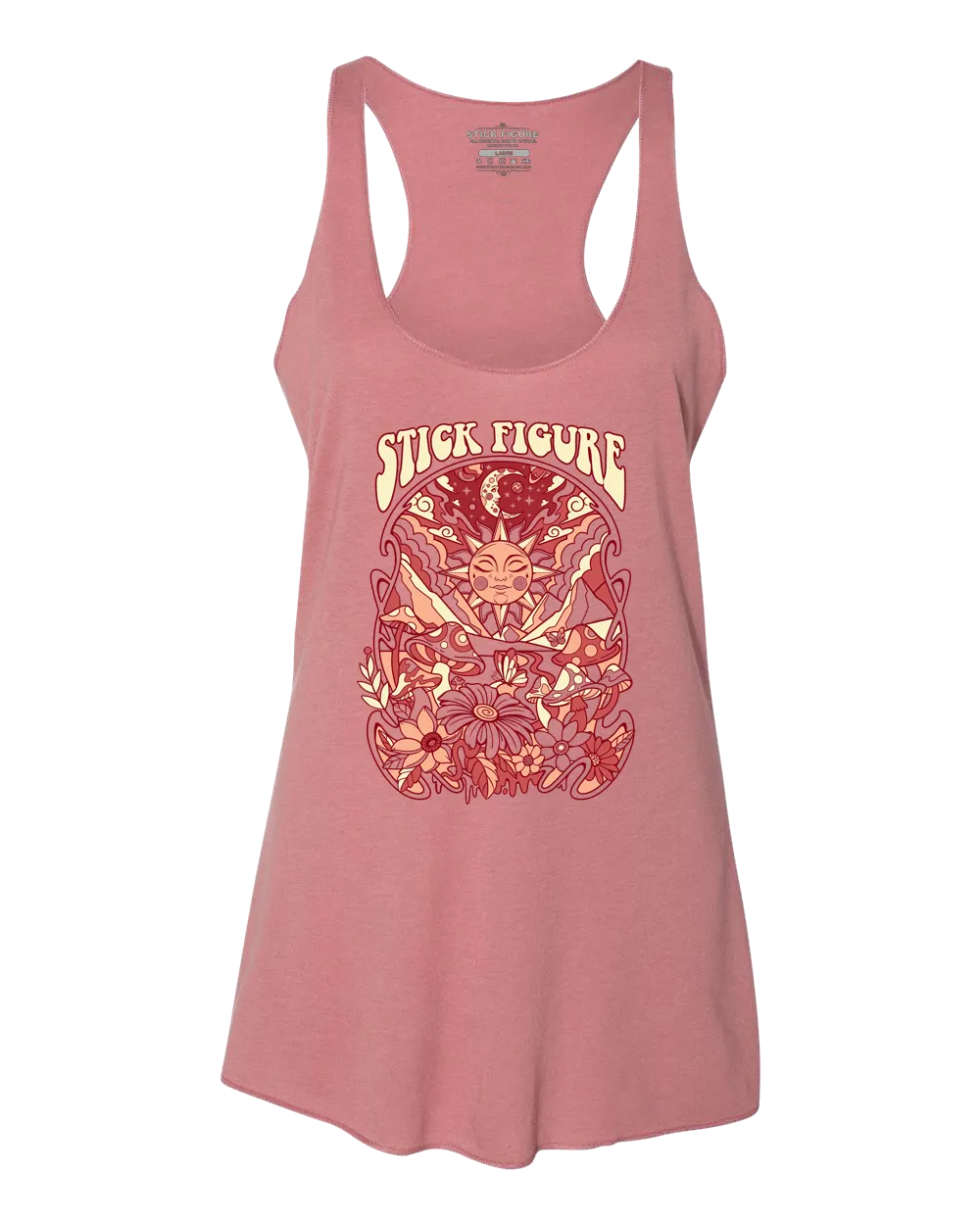 Women's Wisdom Sun Tank (Cream & Mauve)