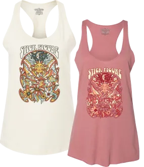 Women's Wisdom Sun Tank (Cream & Mauve)