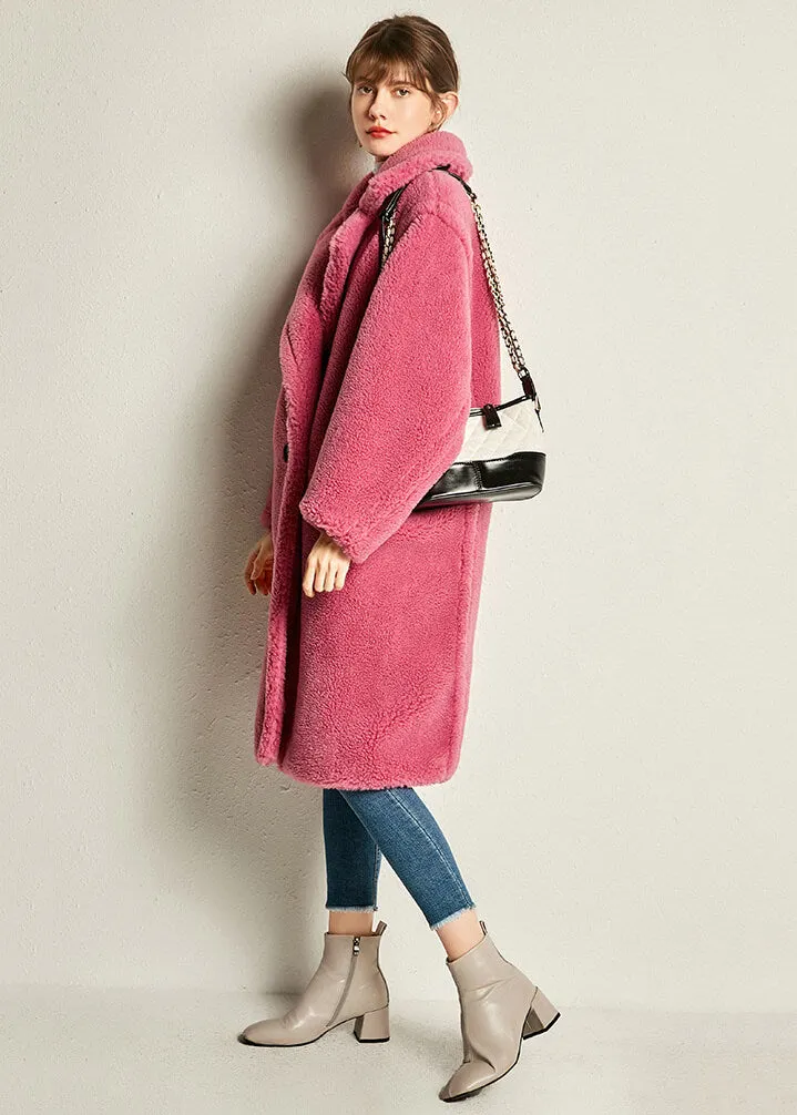 Wool Blend One Button Coat