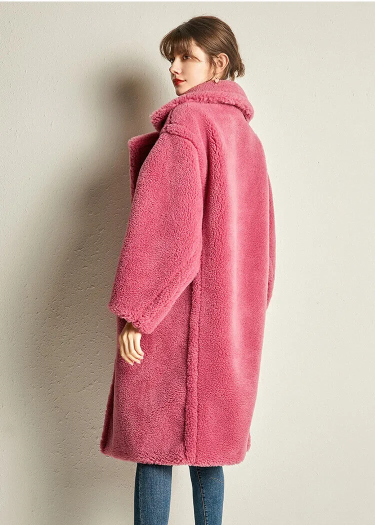 Wool Blend One Button Coat