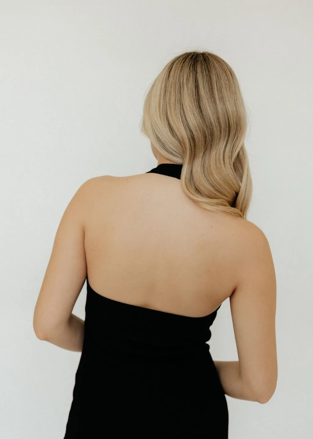 Éterne Halter Maxi Dress in Black